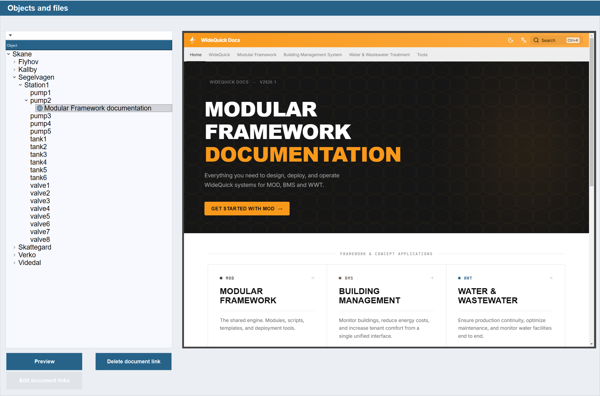 Object references view